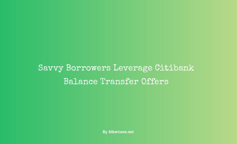 citibank balance transfer offers