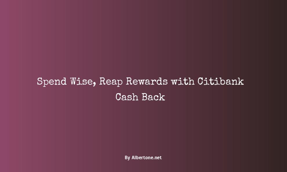 citibank cash back rewards card