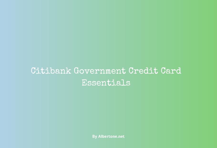 citibank government credit card