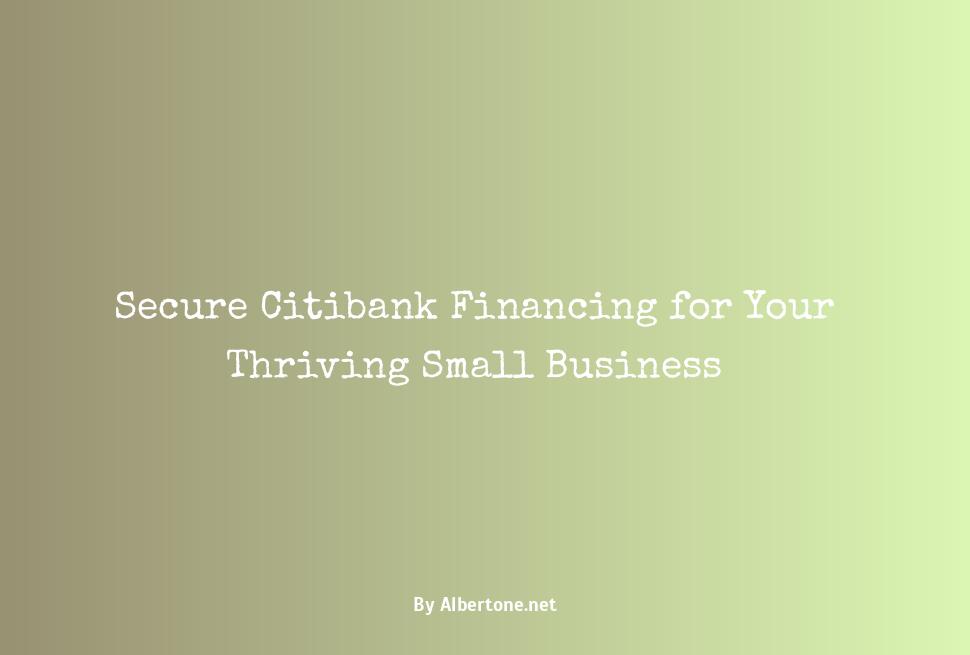 citibank small business loans