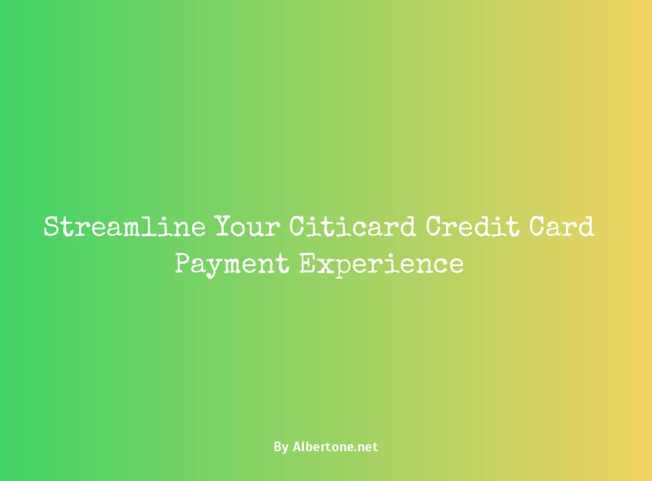 citicard credit card payment