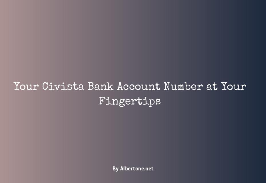 civista bank account number