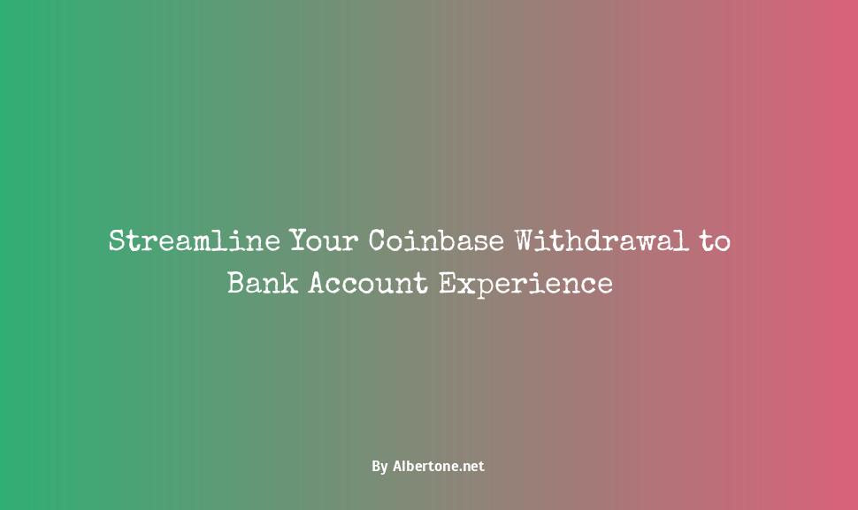 coinbase withdrawal to bank account