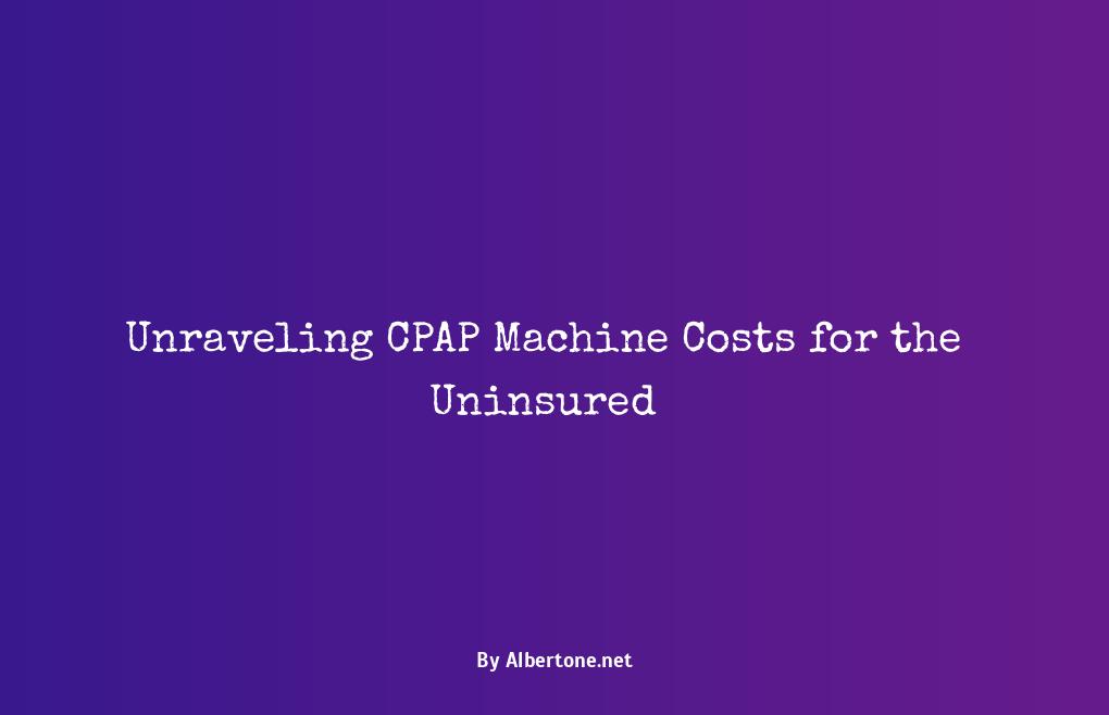 cost of cpap machine without insurance