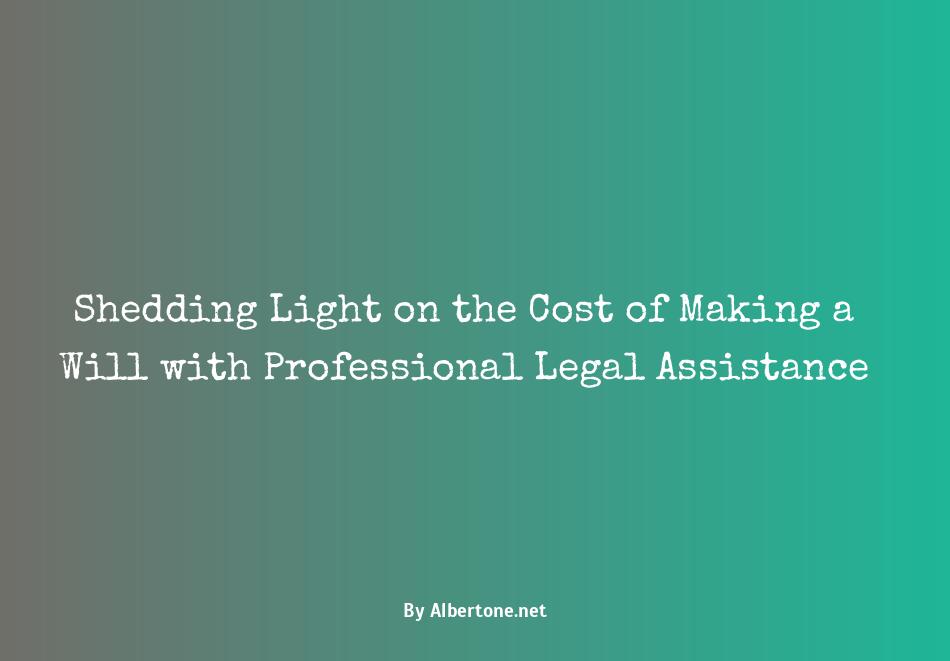 cost of making a will with a lawyer