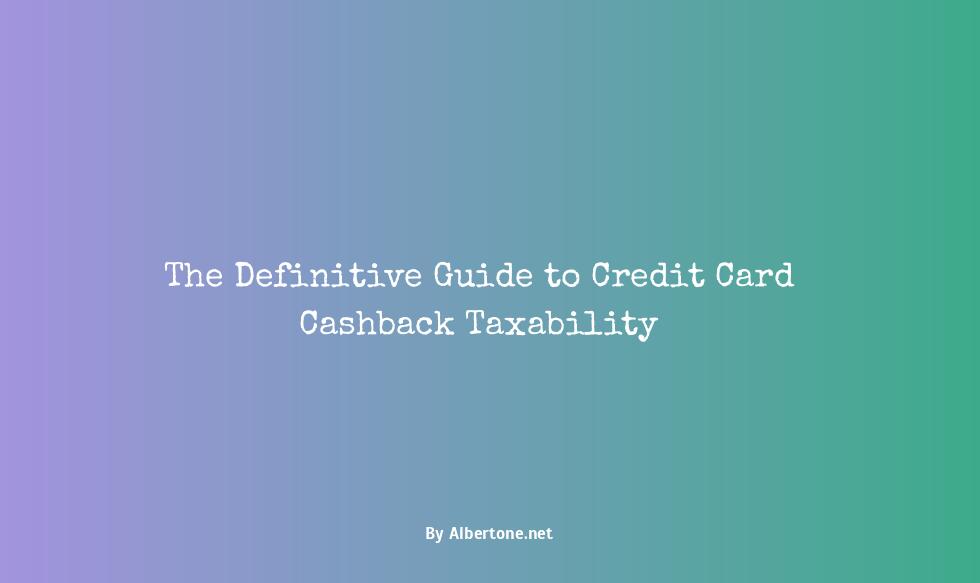 credit card cashback taxable