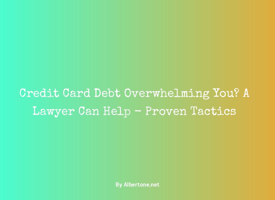 credit card debt lawyer