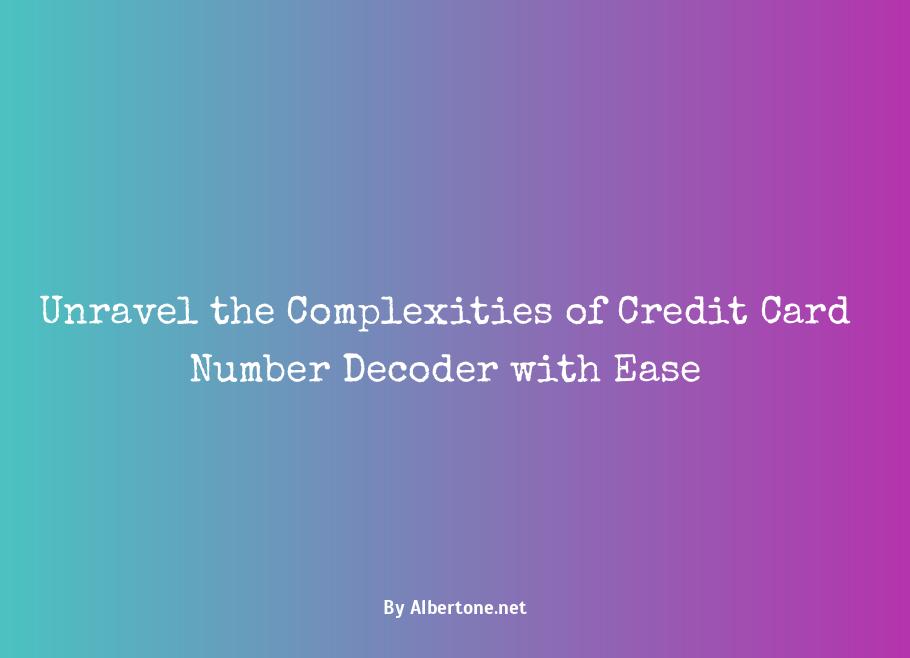 credit card number decoder