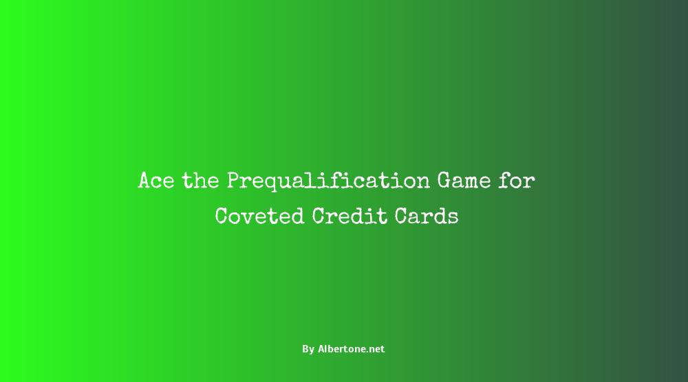 credit cards that prequalify