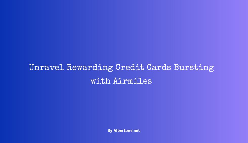 credit cards with airmiles