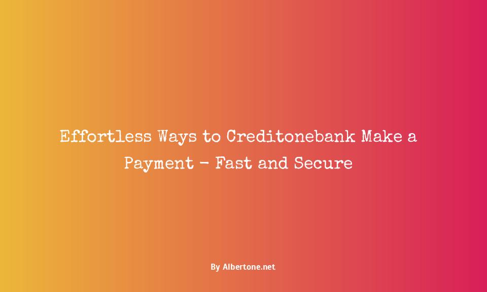 creditonebank make a payment