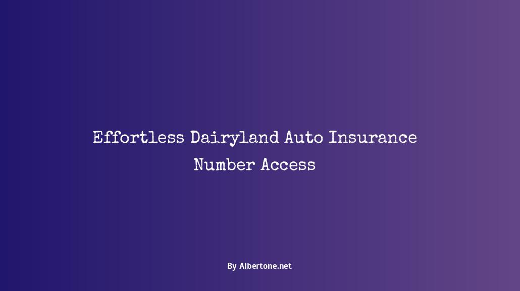 dairyland auto insurance number