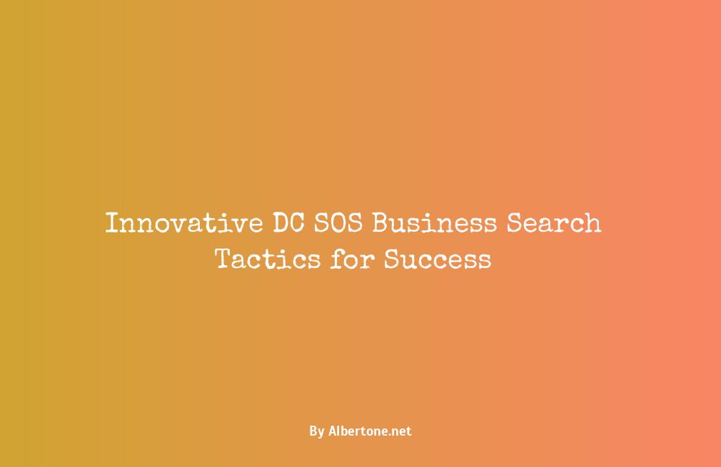 dc sos business search