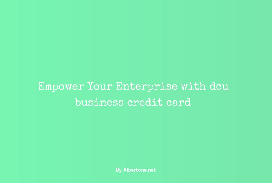 dcu business credit card