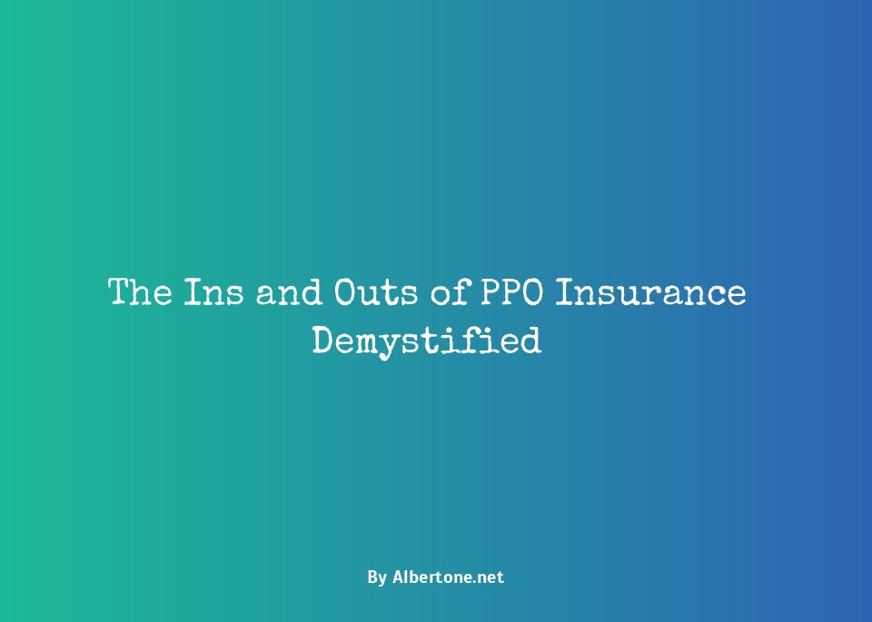 definition of ppo insurance