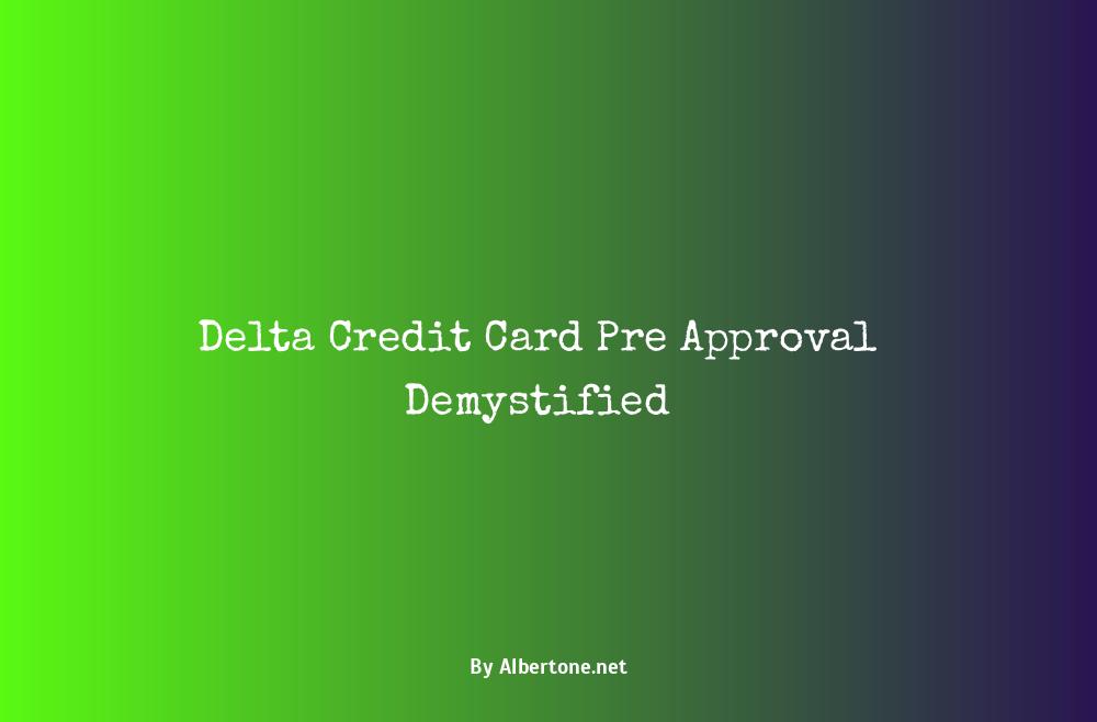 delta credit card pre approval