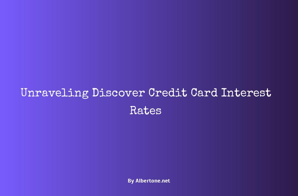 discover credit card interest rates