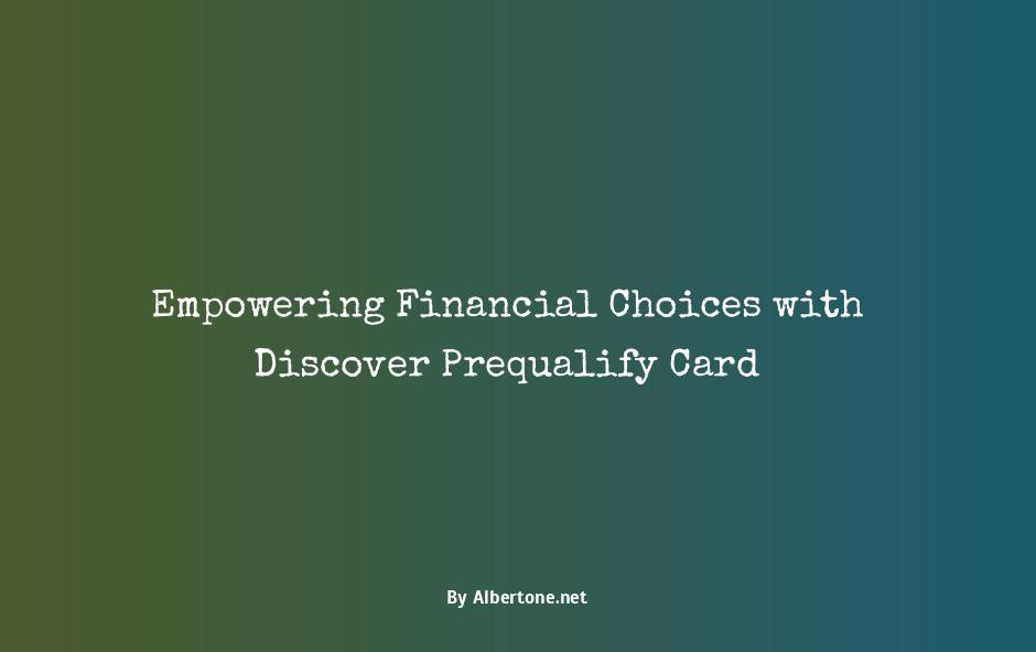 discover prequalify credit card