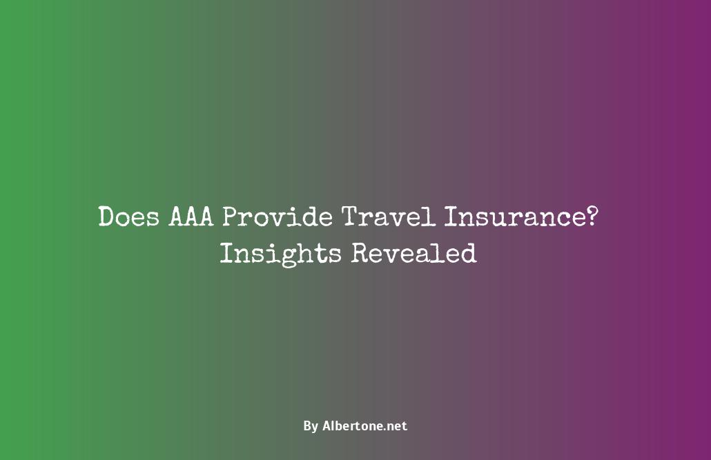 does aaa have travel insurance