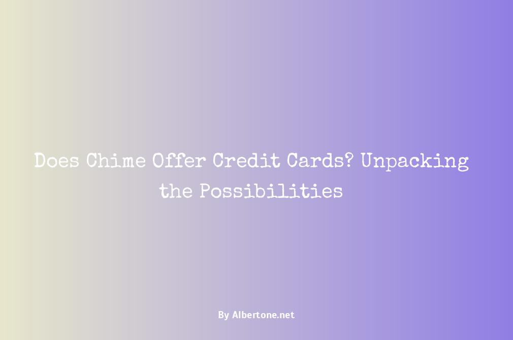 does chime offer credit cards