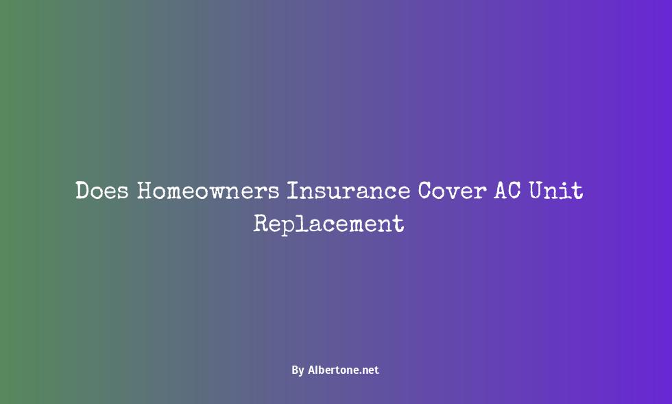 does homeowners insurance cover ac