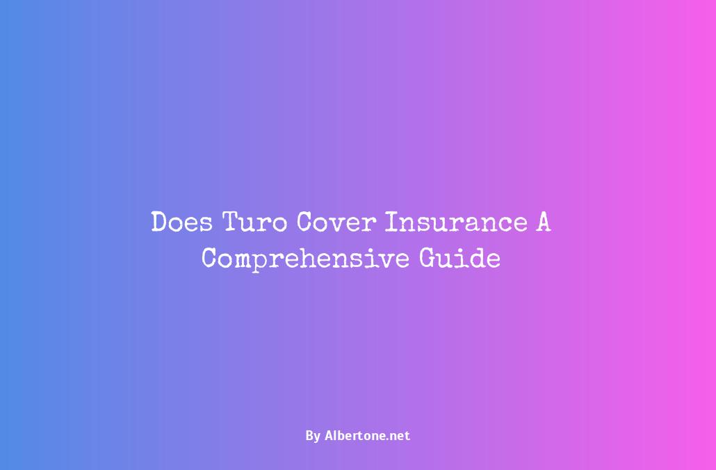 does turo cover insurance