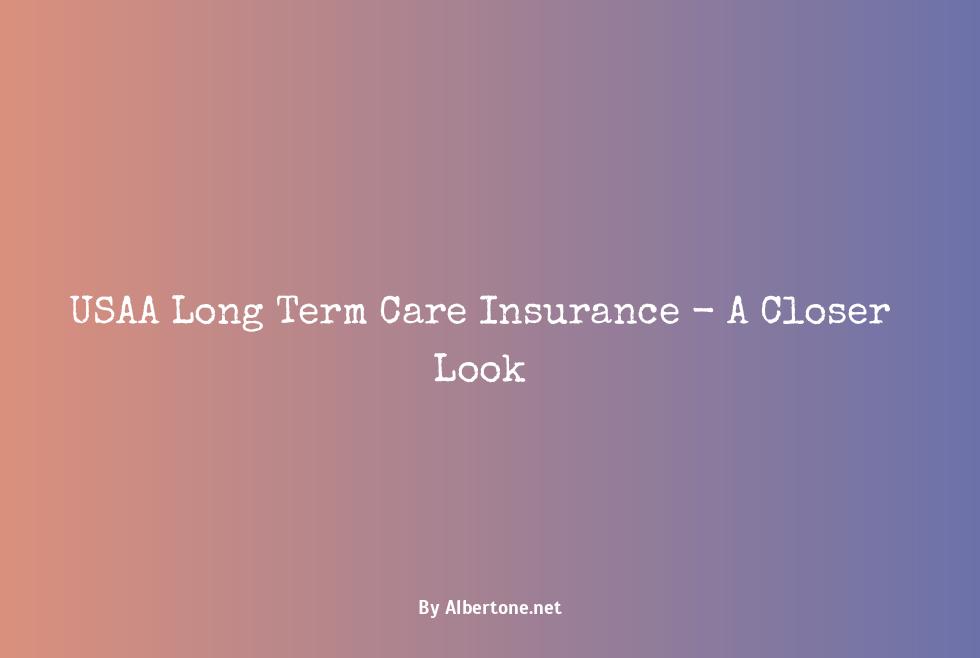 does usaa offer long term care insurance