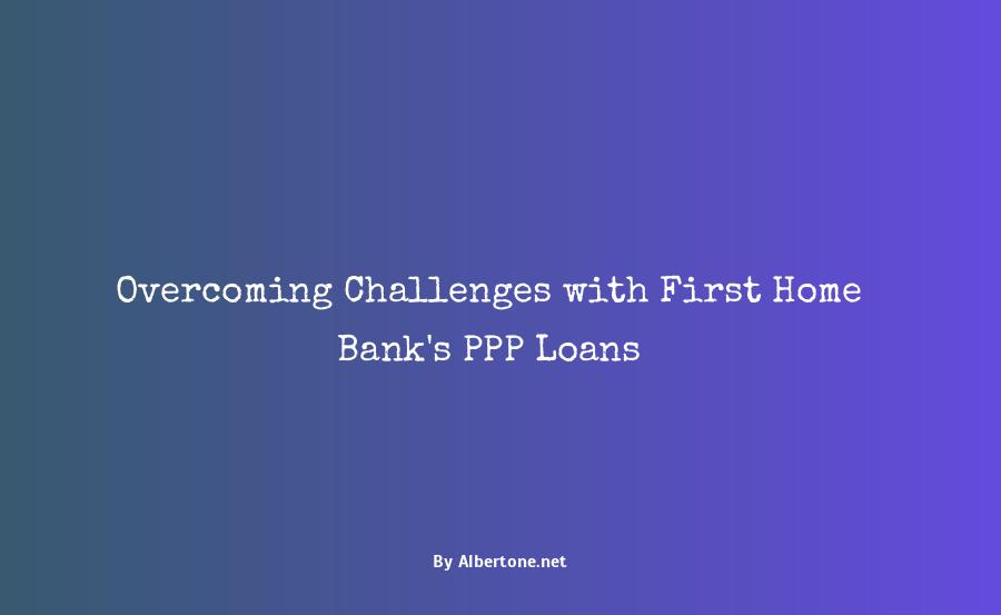 first home bank ppp