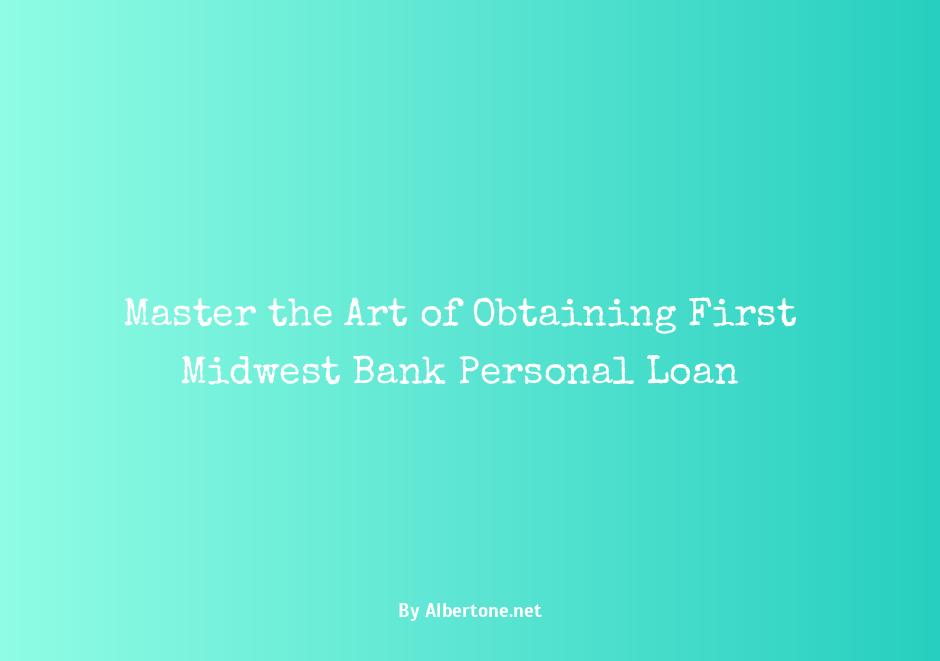 first midwest bank personal loan