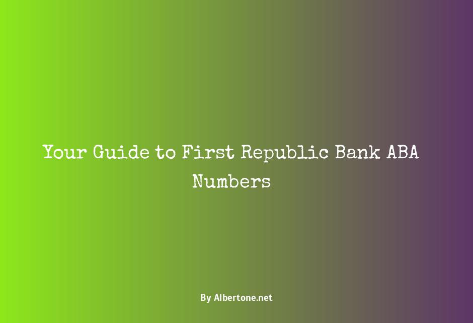 first republic bank aba