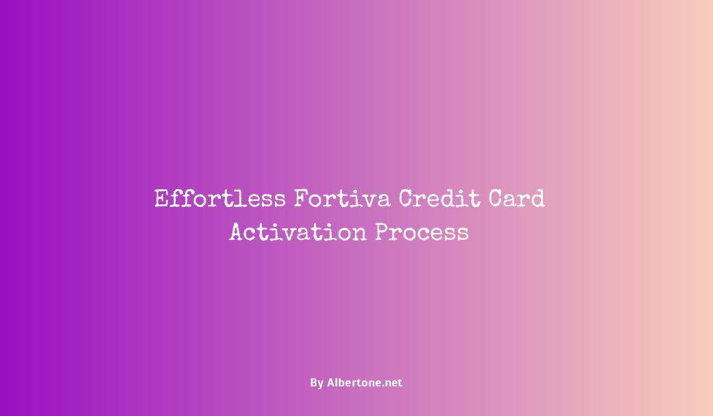 fortiva credit card activation