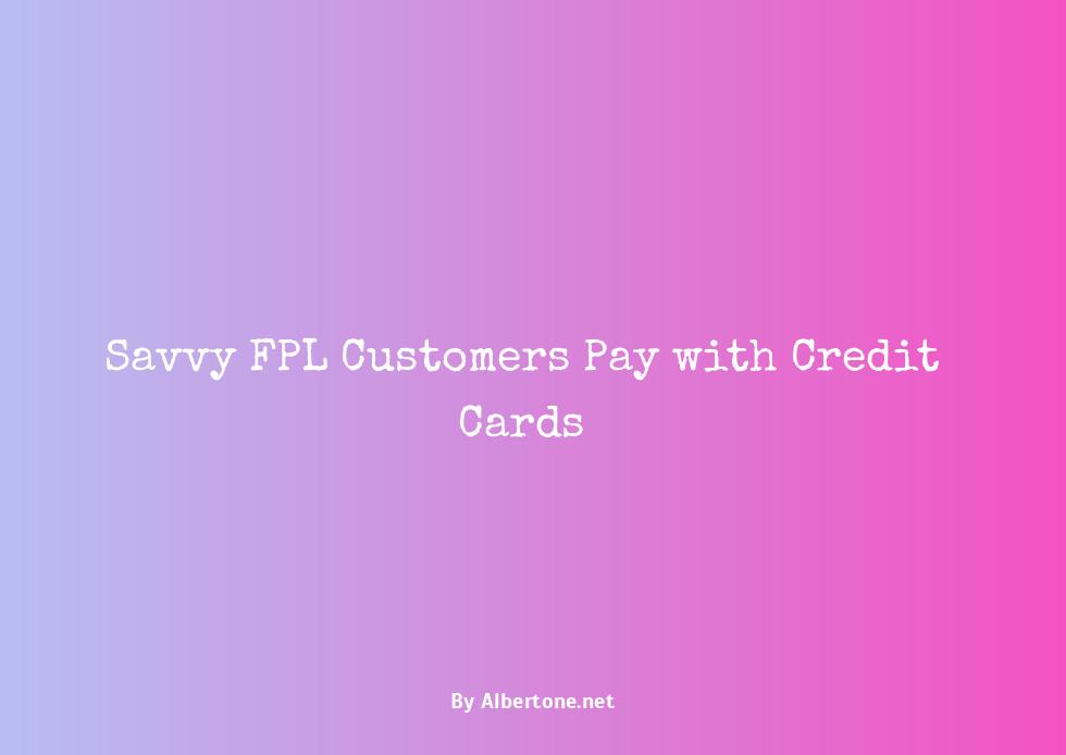 fpl pay with credit card