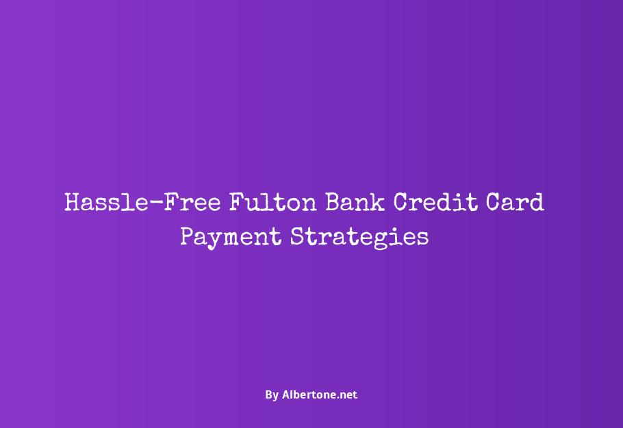 fulton bank credit card payment