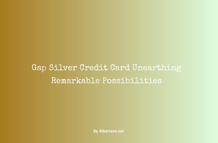 gap silver credit card