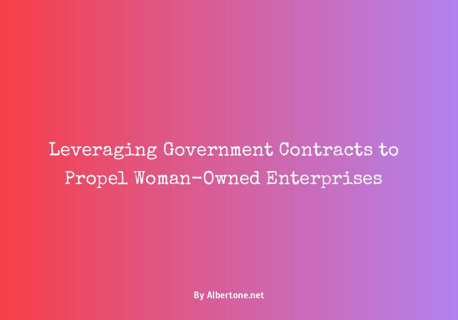 government contracts for woman owned business