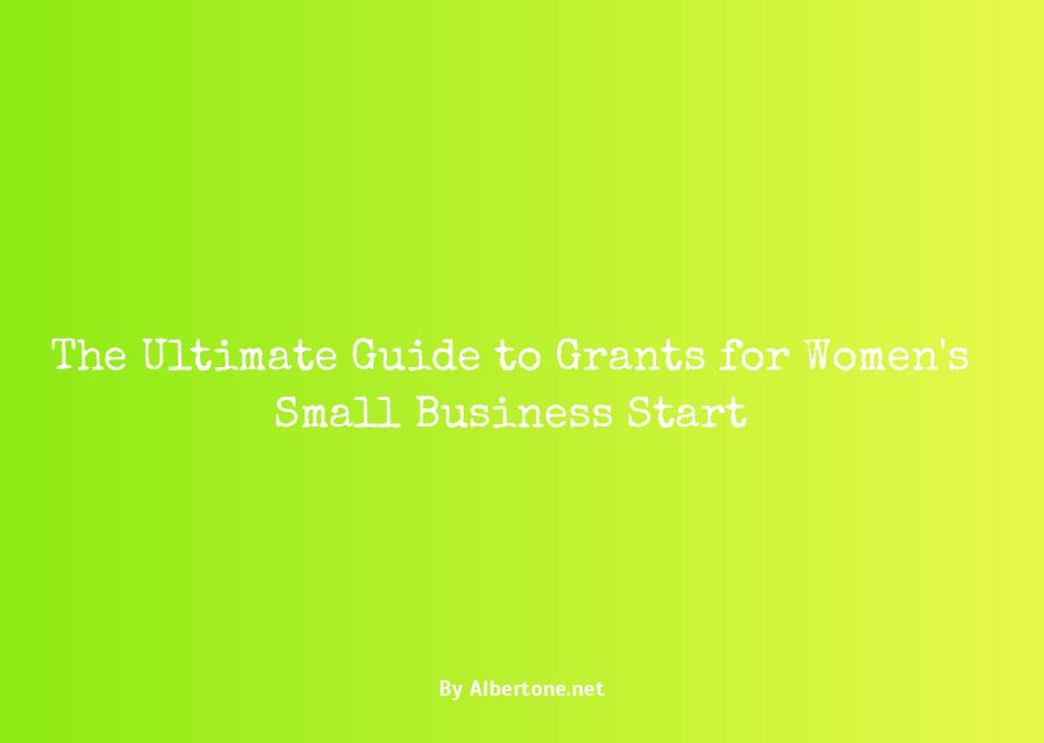 grants for women's small business start