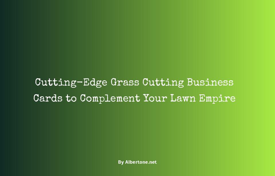 grass cutting business cards