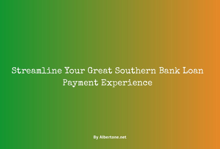 great southern bank loan payment