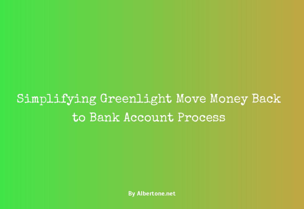 greenlight move money back to bank account