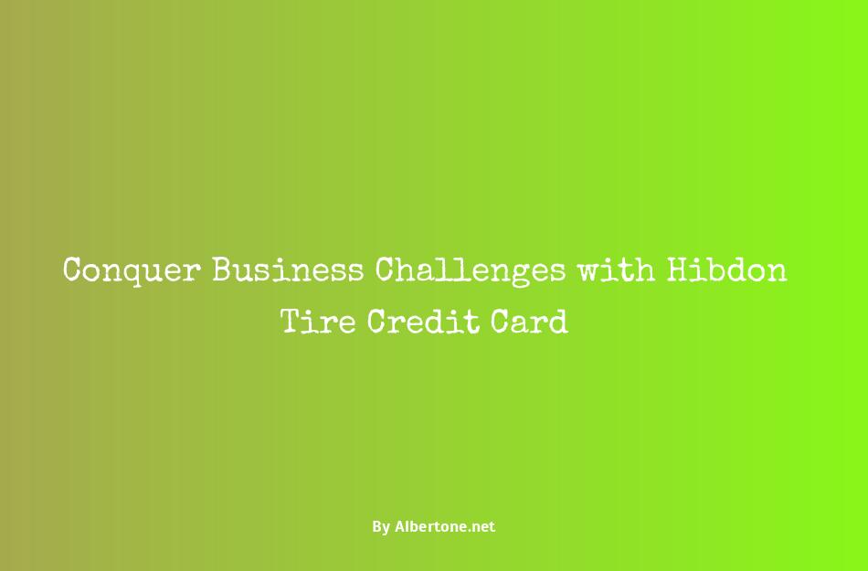 hibdon tire credit card