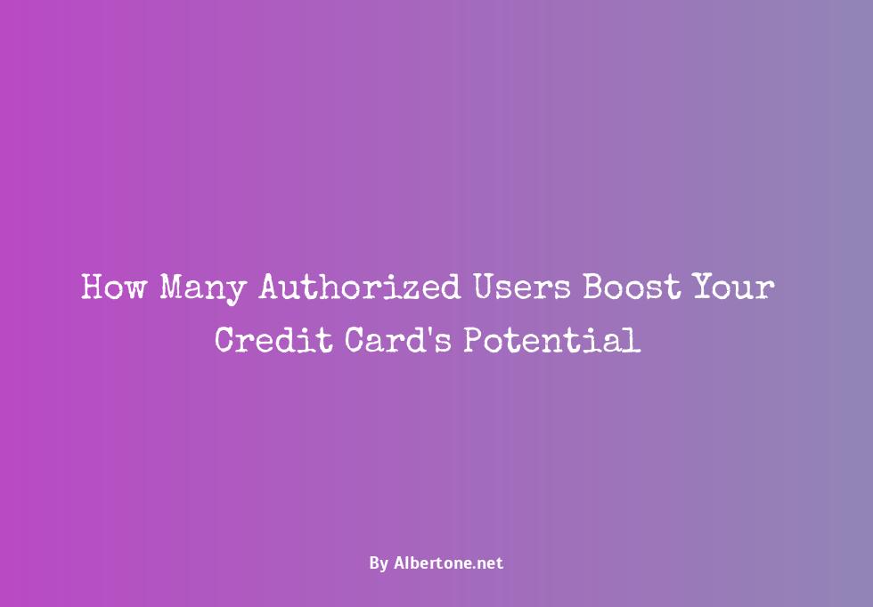 how many authorized users can be on a credit card