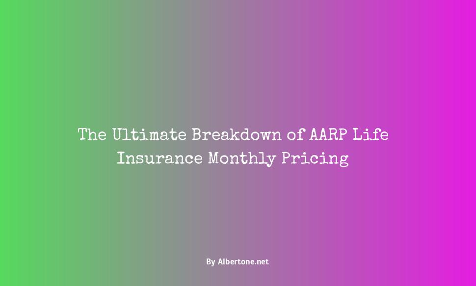 how much is aarp life insurance a month