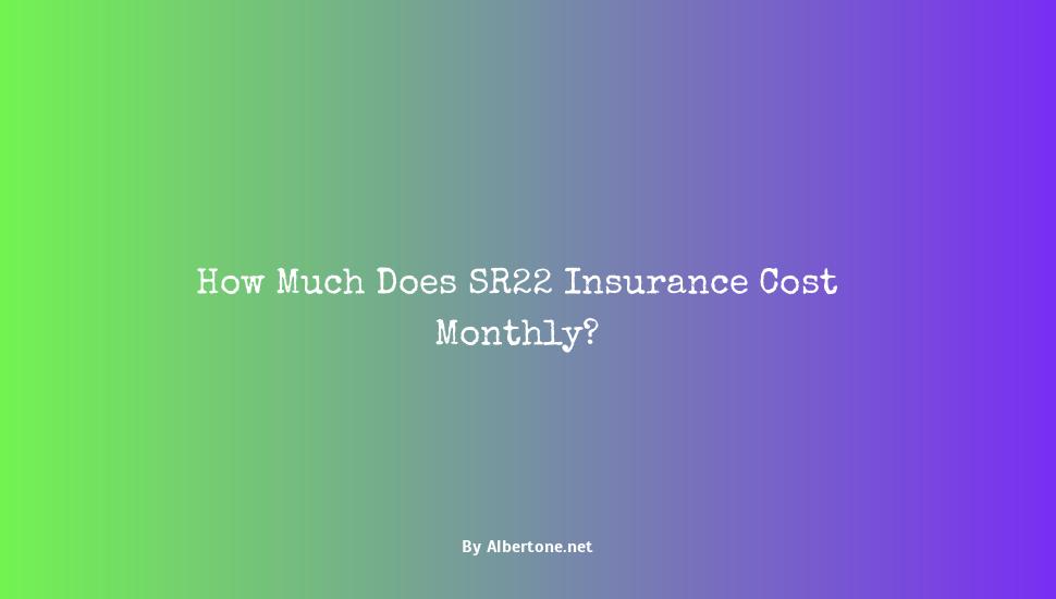 how much is sr22 insurance a month