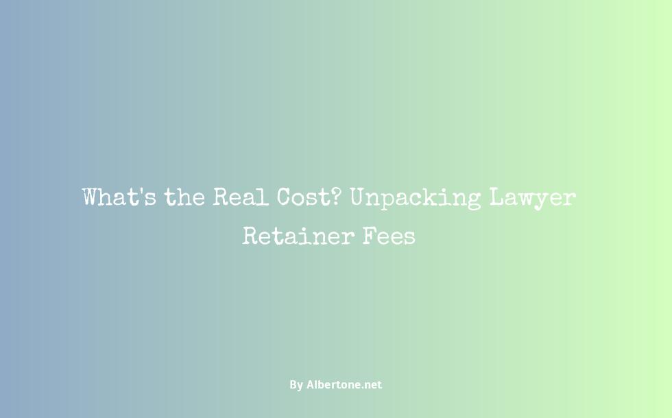 how much is a lawyer's retainer fee