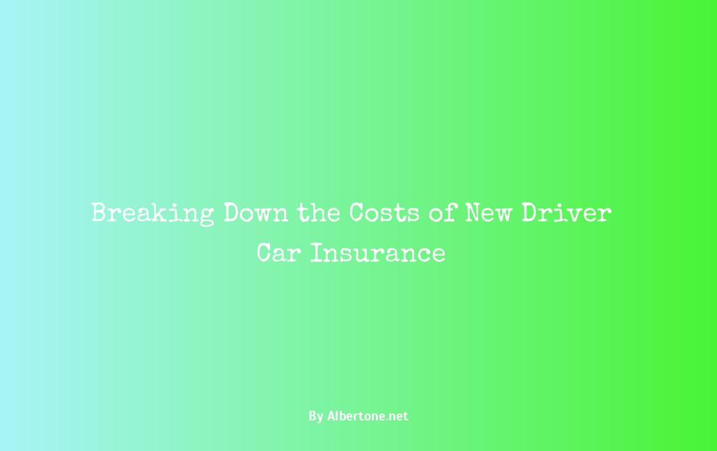 how much is a new drivers insurance