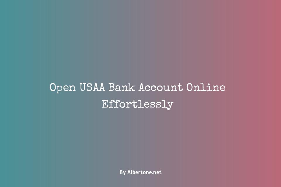 how to open usaa bank account online