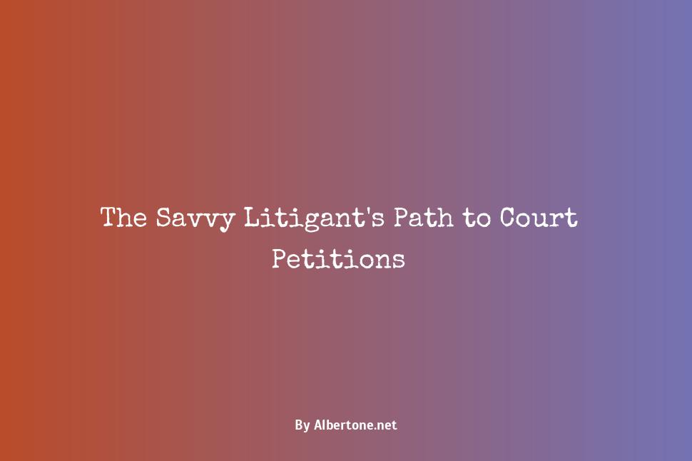 how to petition the court without a lawyer