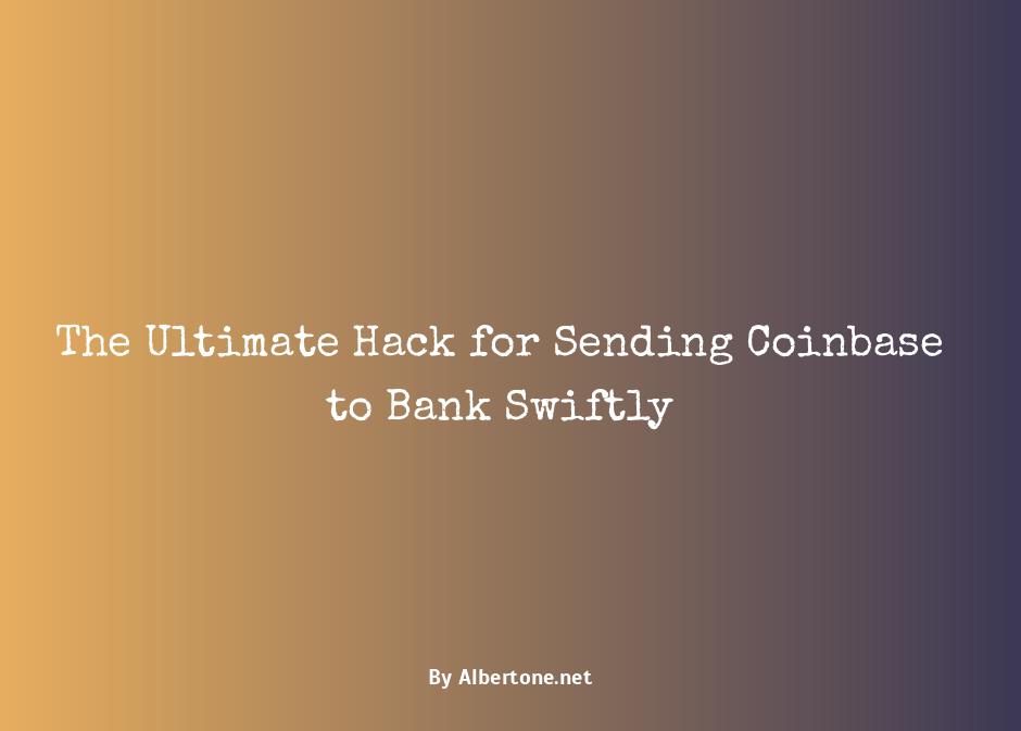 how to send coinbase to bank