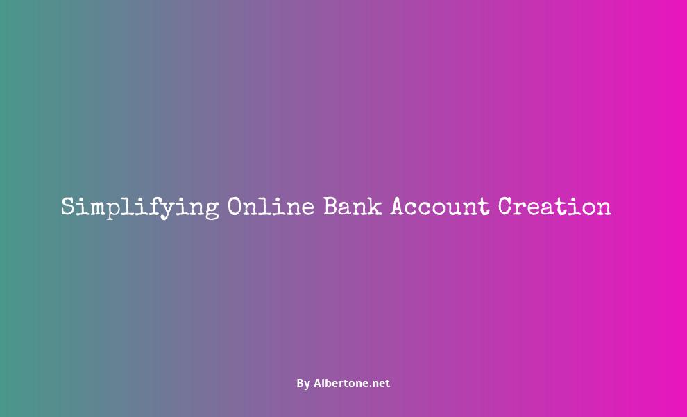 how to set up a bank account online