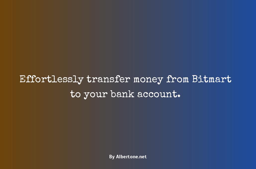 how to transfer money from bitmart to bank account